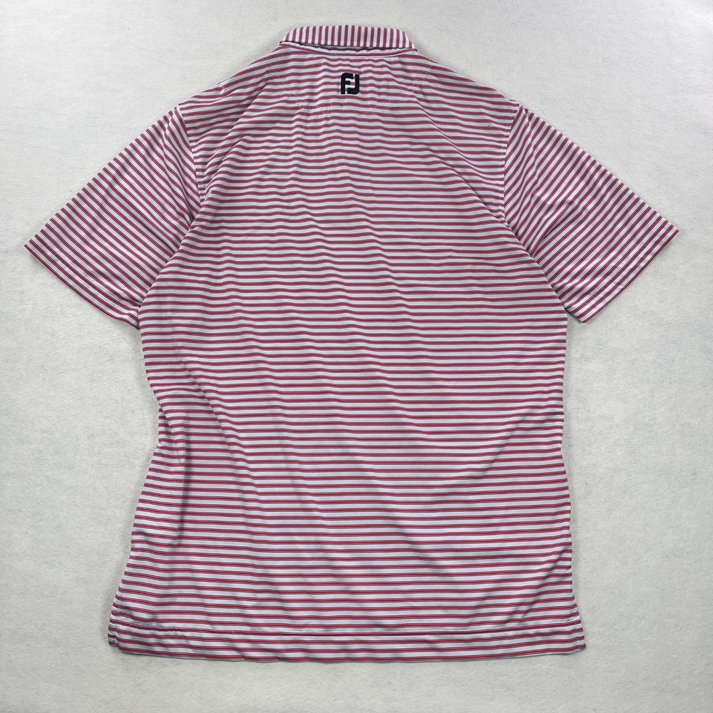 [Lot of 2] Mens FootJoy ProDry Golf Polo Shirt Purple Red White Striped Size L - Picture 4 of 16